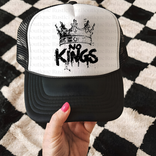 VIntage Trucker Hat Trucker Hat Snapback No Kings Trucker Hat