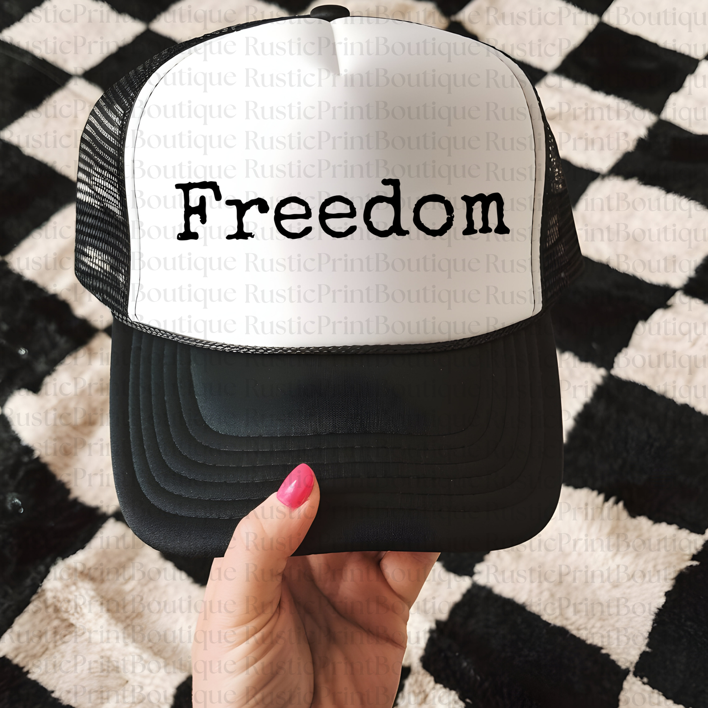 VIntage Trucker Hat Trucker Hat Snapback Freedom Trucker Hat