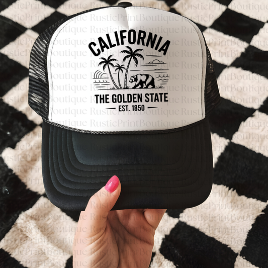 VIntage Trucker Hat Trucker Hat Snapback California Trucker Hat