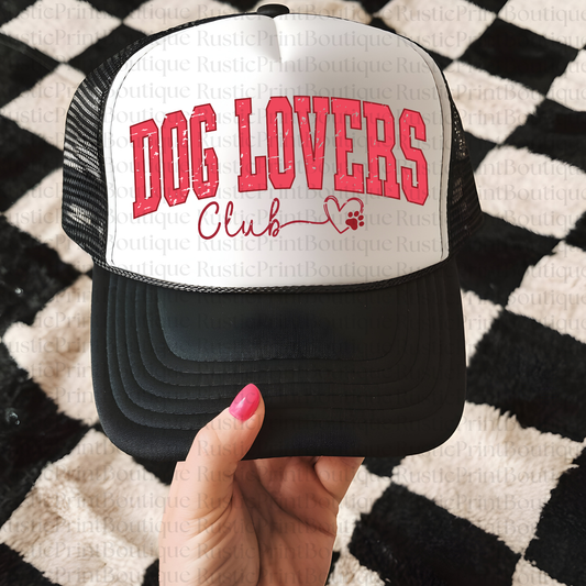 VIntage Trucker Hat Trucker Hat Snapback Dog Lovers Club Trucker Hat
