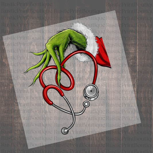 Vintage DTF Heat Transfer Christmas DTF Nurse DTF