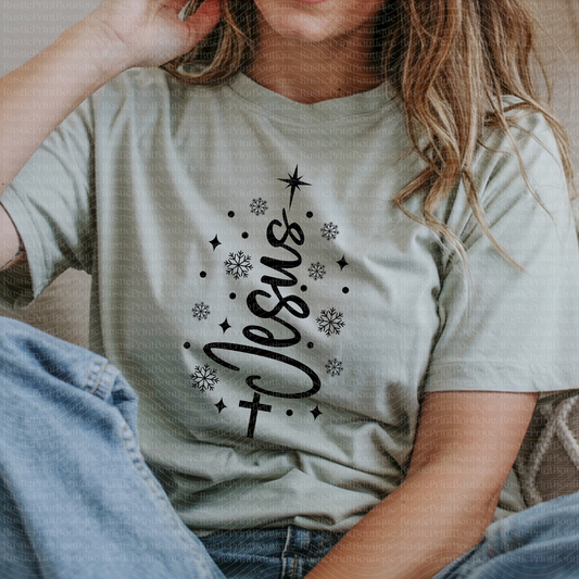 Christmas T-Shirt Vintage Xmas Shirt Jesus Christmas Shirt