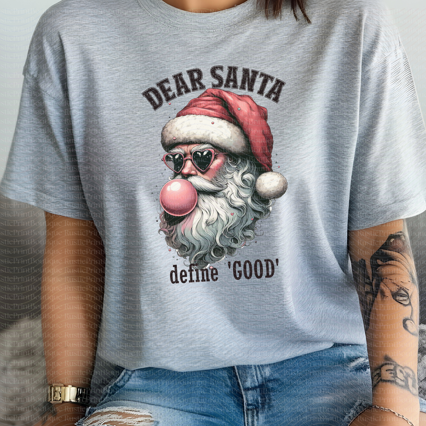 Christmas T-Shirt Vintage Xmas Shirt Dear Santa Shirt Funny Santa Tee