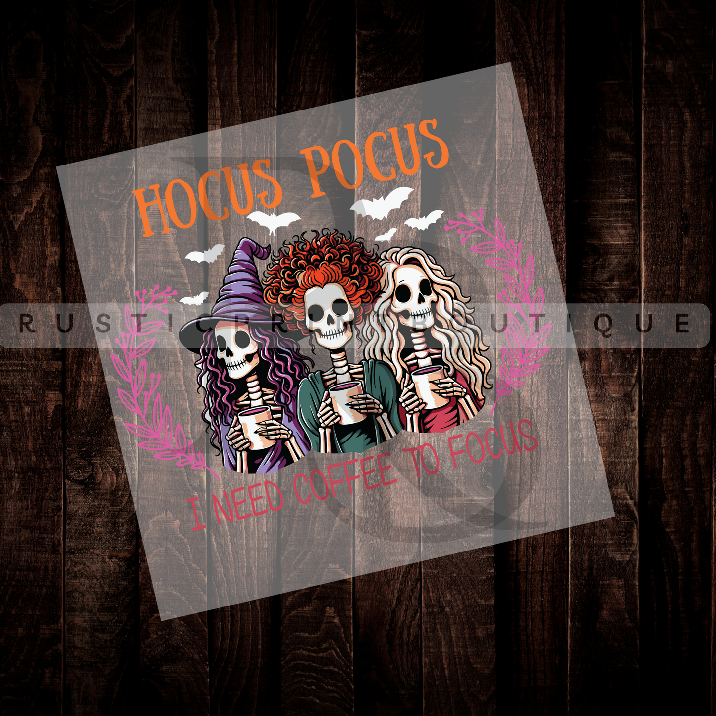 Halloween Direct to Film Transfer Hocus Pocus DTF | Ready to Press Heat Transfer DTF